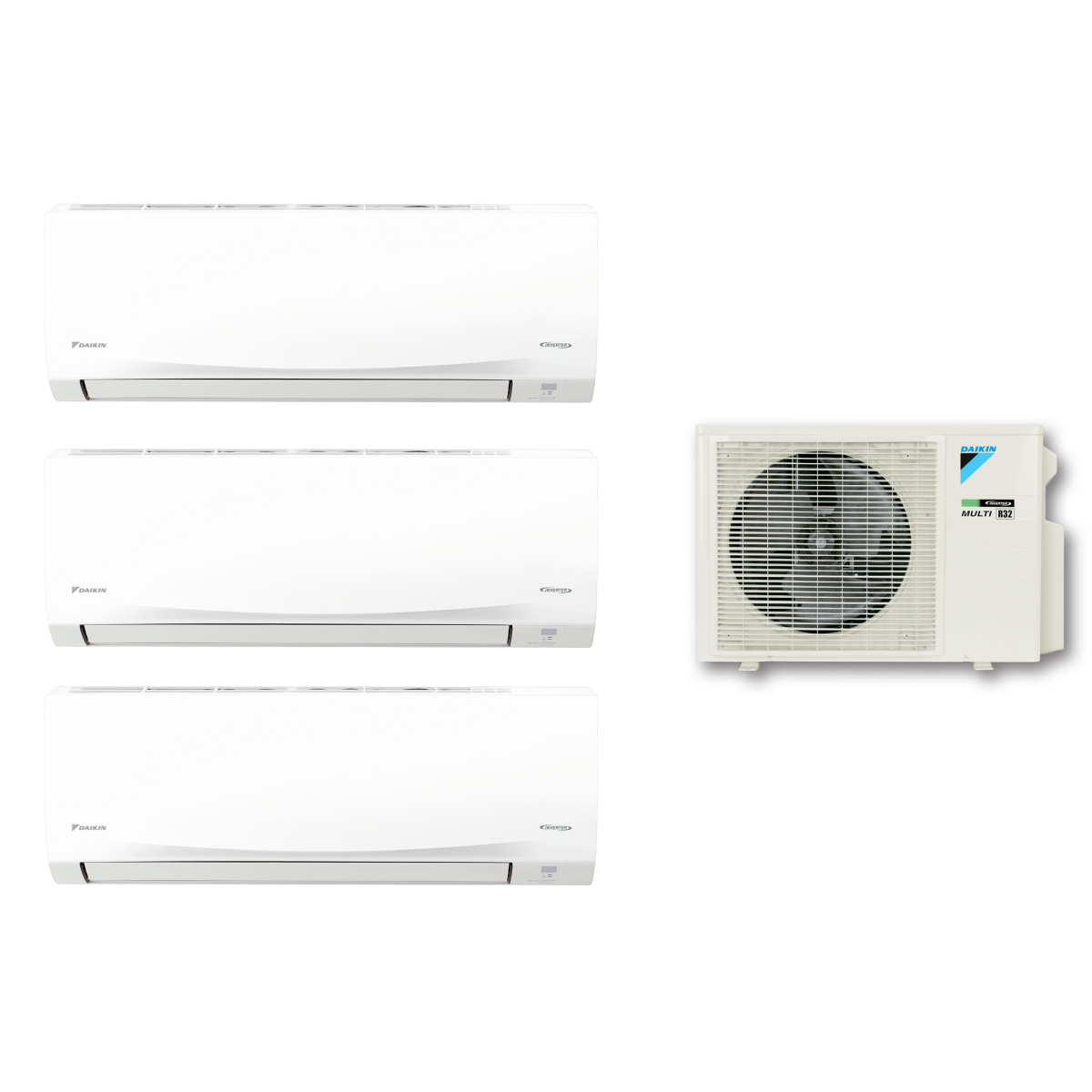 Daikin 大金 1.0匹+1.0匹+1.0匹 一拖三 MKC R32變頻淨冷 多聯型分體冷氣機 (MKC70SVMN/CTKC25RVMN+CTKC25RVMN+CTKC25RVMN)